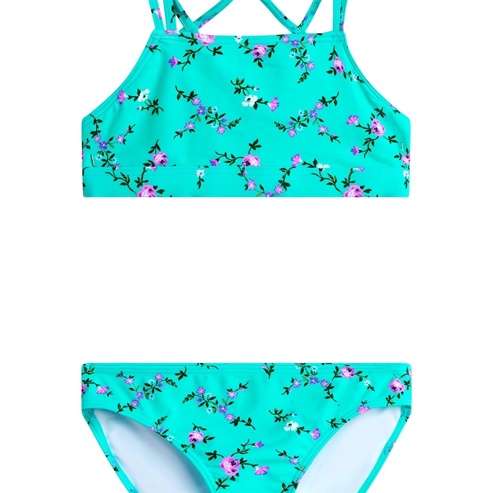 Kanu Surf Girls Tankini - Rose Garden Green Size 10